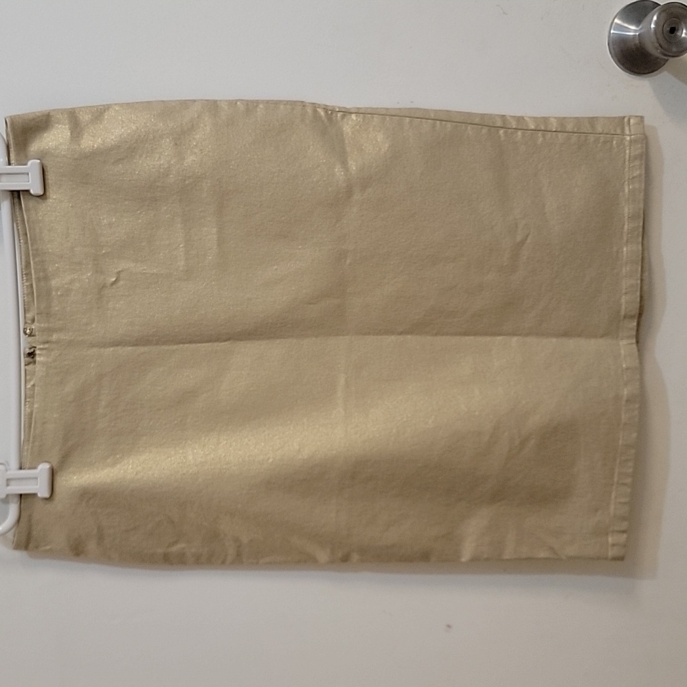 Gold Versace pencil skirt